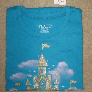 Childrens Place Girls Princess Graphic T-Shirt Size M/M  NWT